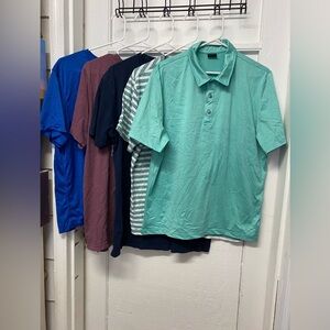 MENS tshirts bundle of 5 pcs shorts sleeves size Large